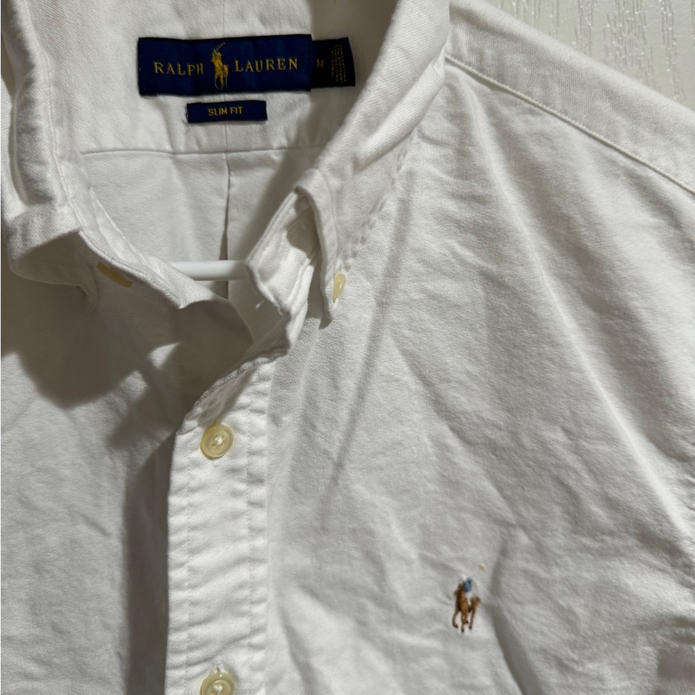 White slim fit button down - Picture 3 of 5